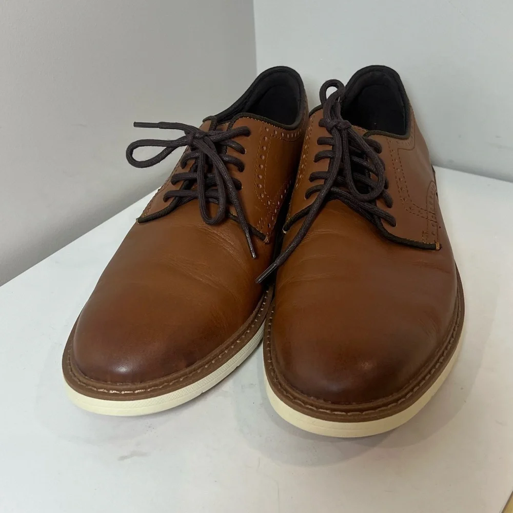 Brand New Cole Haan 9.5 GrandSeries Brown Leather Classic Oxford Dress Shoe